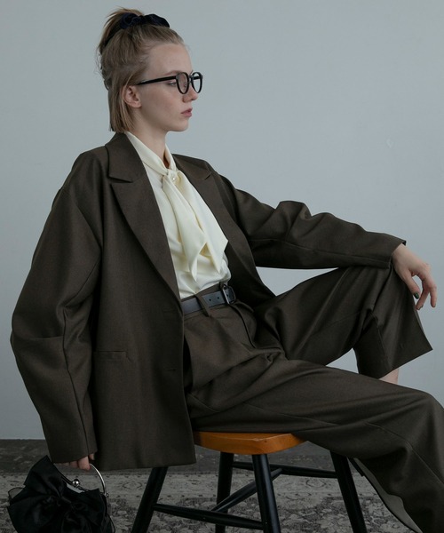 「BONLECILL noir」 セットアップ FREE チャコールグレー レディース_画像3