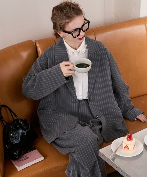 「BONLECILL noir」 セットアップ FREE チャコールグレー レディース_画像9