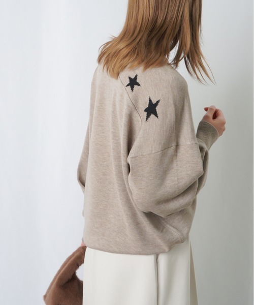 「LUCA/LADY LUCK LUCA」 長袖ニット FREE グレイッシュベージュ レディース_画像6