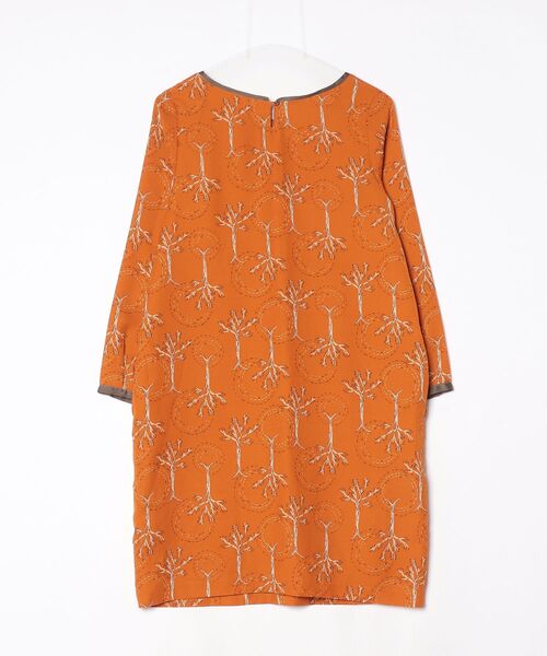 「chambre de charme」 長袖ワンピース FREE オレンジ レディース_画像2