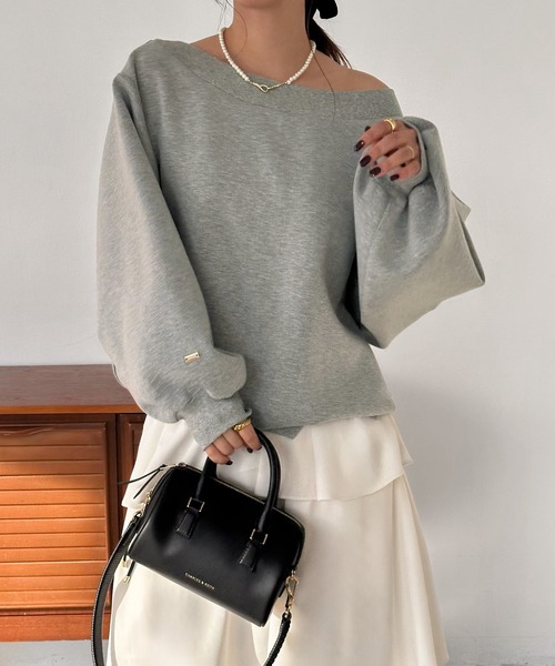 [JUNOAH] трикотажный джемпер с длинным рукавом MEDIUM черный женский 