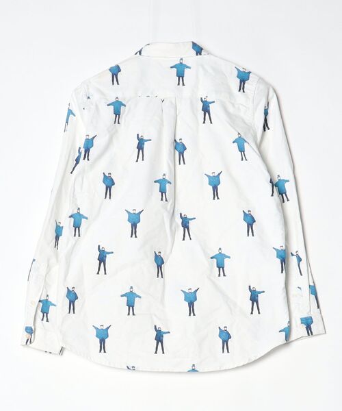 「Design Tshirts Store graniph」 長袖シャツ X-SMALL ホワイト メンズ_画像2