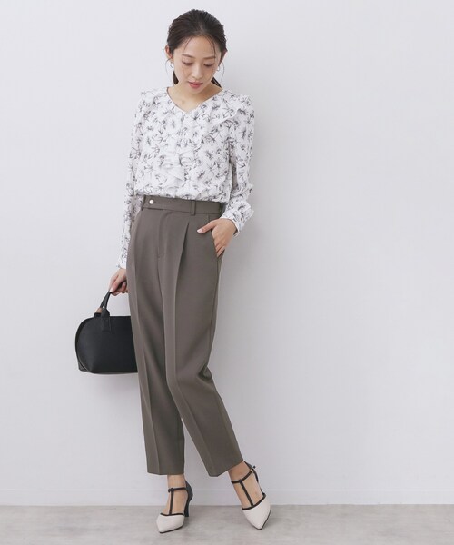 index（インデックス） パンツ ストレッチテーパードパンツ