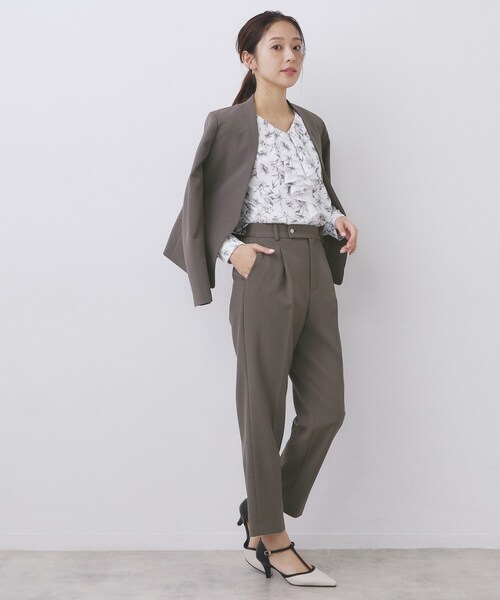 index（インデックス） パンツ ストレッチテーパードパンツ