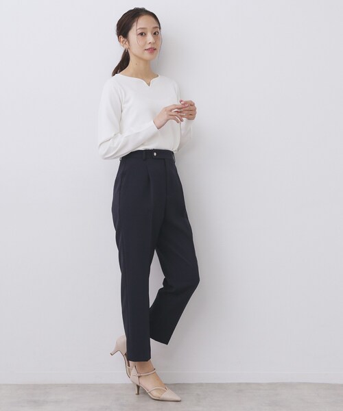 index（インデックス） パンツ ストレッチテーパードパンツ