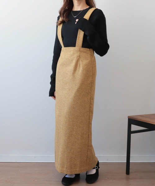 「mil」 サロペットスカート S マスタード レディース_画像2