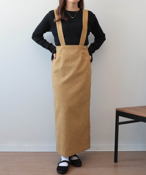 「mil」 サロペットスカート S マスタード レディース_画像3