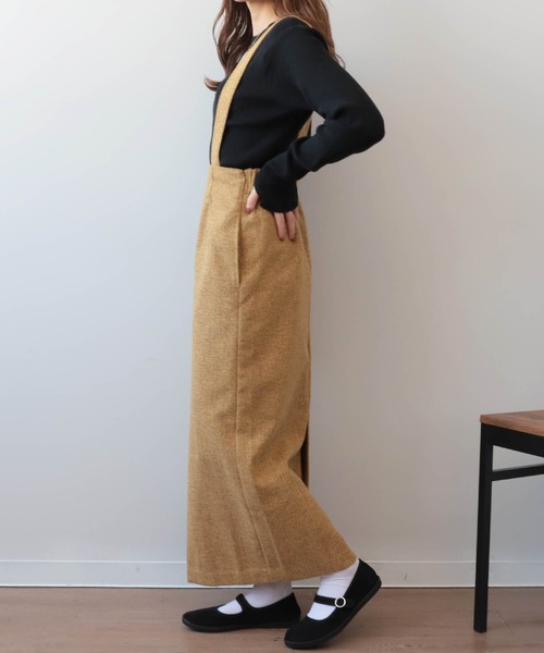 「mil」 サロペットスカート S マスタード レディース_画像4