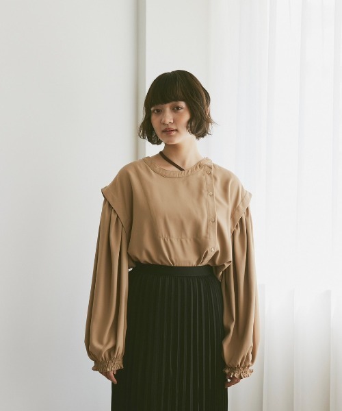 「moi tytto」 長袖ブラウス FREE マスタード レディース_画像2