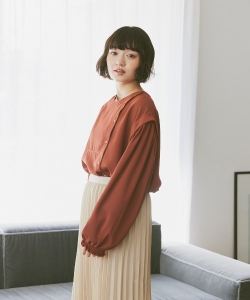 「moi tytto」 長袖ブラウス FREE マスタード レディース_画像4