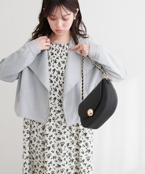 natural couture レザージャケット ライダース スエードライダース