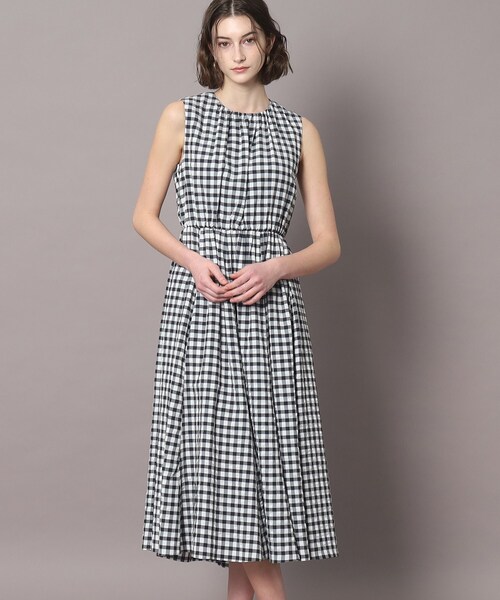 「DRESSTERIOR」 ノースリーブワンピース 36 ブラック レディース_画像2