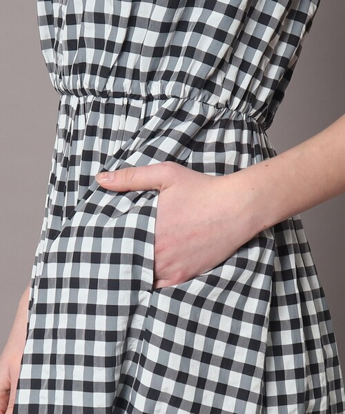 「DRESSTERIOR」 ノースリーブワンピース 36 ブラック レディース_画像6