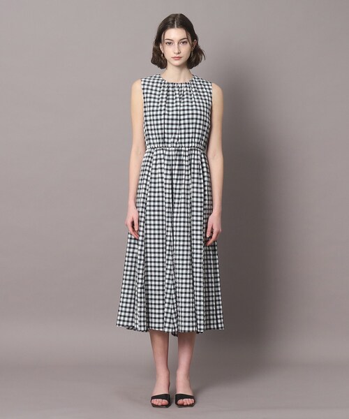「DRESSTERIOR」 ノースリーブワンピース 36 ブラック レディース_画像9