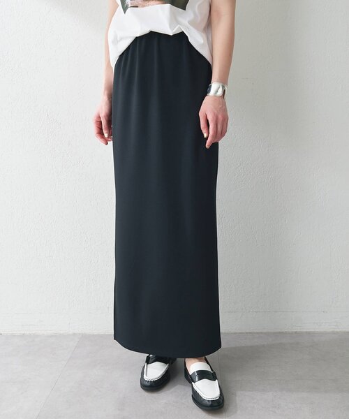 美品　ウィムガゼット　カットジョーゼットスリットスカート 　ロング　38 Whim Gazette(ウィム ガゼット)｜カットジョーゼットスリットスカート