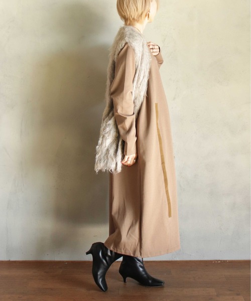 「BITTOKO」 長袖ワンピース FREE ブラック レディース_画像7