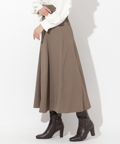 「AND COUTURE」 フレアスカート SMALL ブラウン レディース_画像8