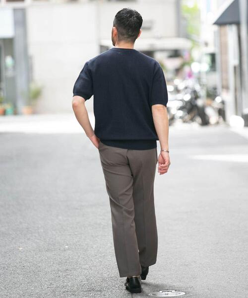 「URBAN RESEARCH ROSSO MEN」 半袖ニット MEDIUM ブラック メンズ_画像8