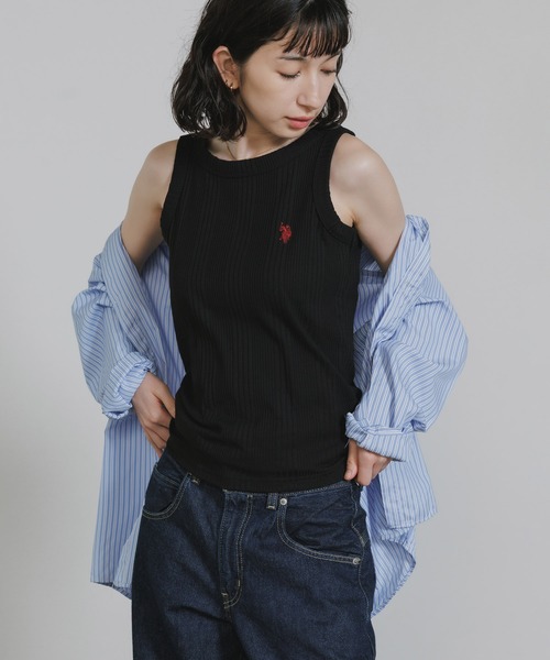 U.S. POLO ASSN.（ユーエスポロアッスン） タンクトップ ノースリーブ