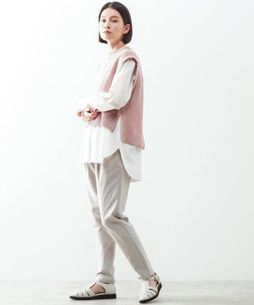 「MELROSE claire」 イージーパンツ SS オフホワイト レディース_画像7
