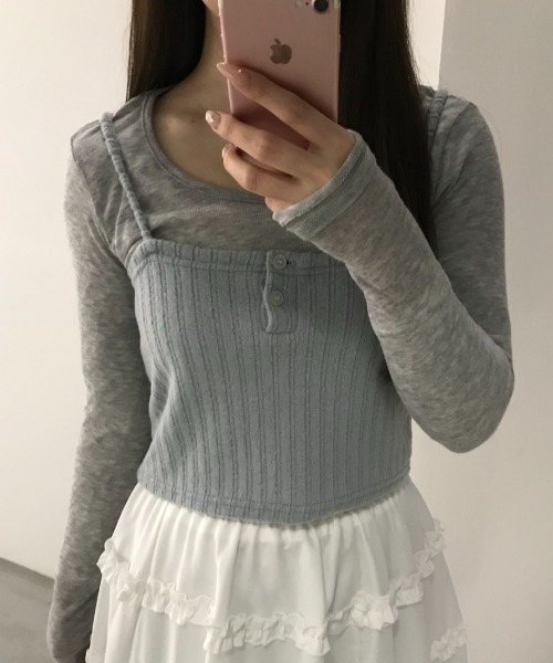 Birthday room（バースデイルーム） キャミソール ニットキャミ