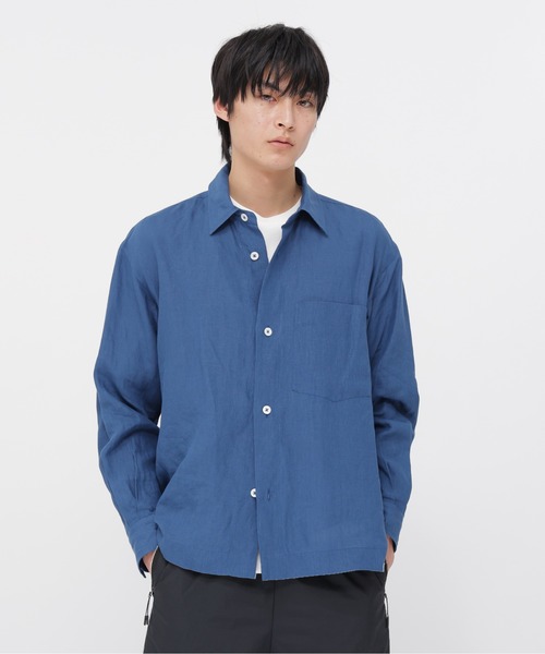 MARGARETHOWELL シャツ シャツ WATER REPELENT NYLON POPLIN