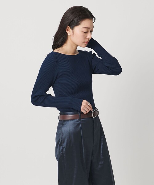MARW UNITED ARROWS クルーネック ニットプルオーバー　ブルー MARW UNITED ARROWS（マルゥ ユナイテッドアローズ）の「＜MARW UNITED