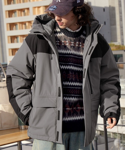 「BARK MANHATTAN」 マウンテンパーカー M チャコールグレー メンズ_画像2
