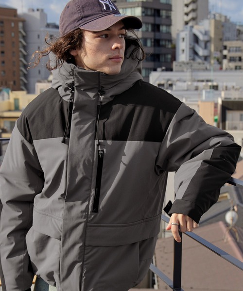 「BARK MANHATTAN」 マウンテンパーカー M チャコールグレー メンズ_画像3