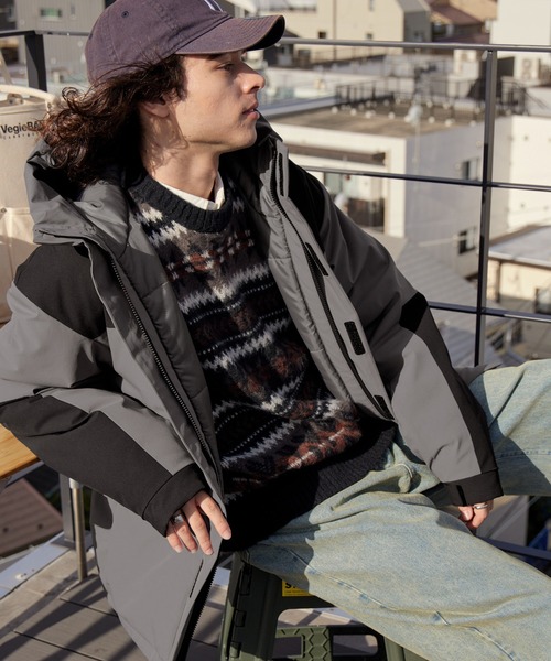 「BARK MANHATTAN」 マウンテンパーカー M チャコールグレー メンズ_画像4