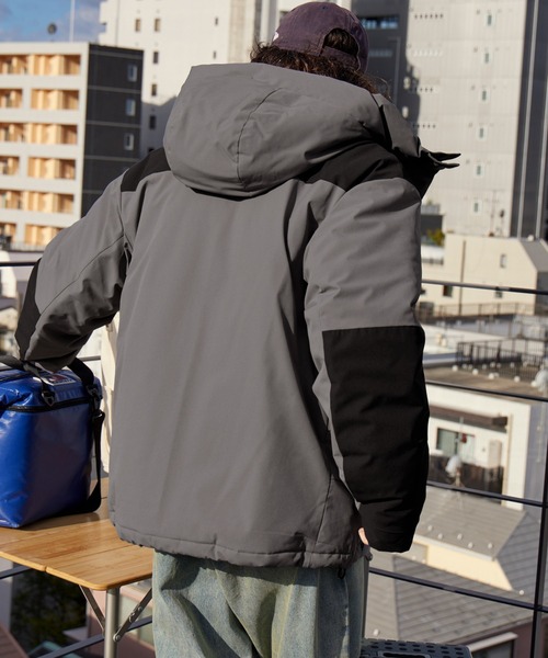 「BARK MANHATTAN」 マウンテンパーカー M チャコールグレー メンズ_画像6