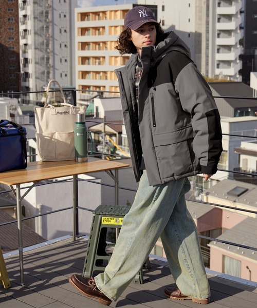 「BARK MANHATTAN」 マウンテンパーカー M チャコールグレー メンズ_画像8