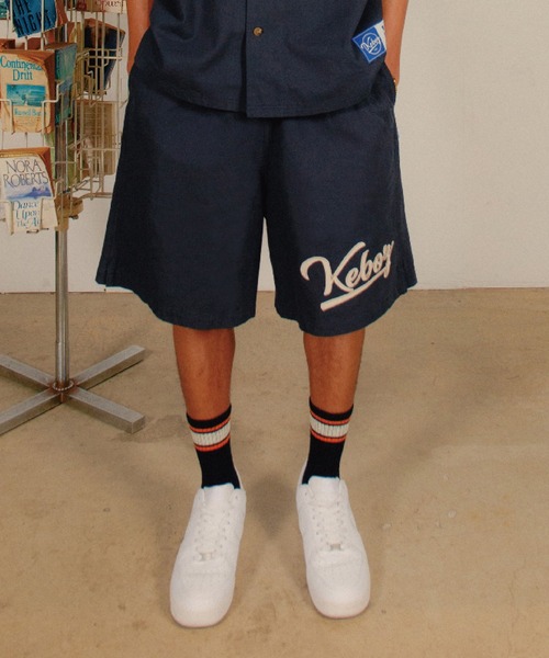 BASEBALL SHIRT SWEAT SHORTS セットアップ KEBOZ（ケボズ） パンツ ICON BASEBALL SHORTS メンズ レディース