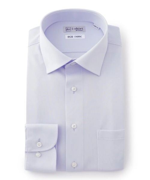 「Perfect Suit FActory」 「i-shirt」長袖シャツ - サックスブルー メンズ_画像5