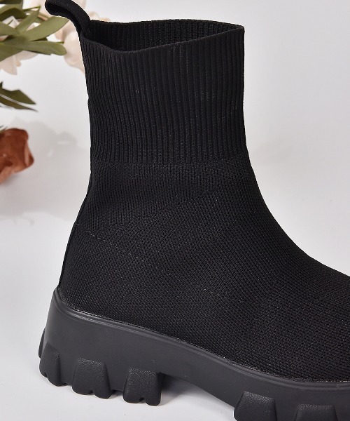 「Shoes in Closet」 ショートブーツ L ブラック レディース_画像7