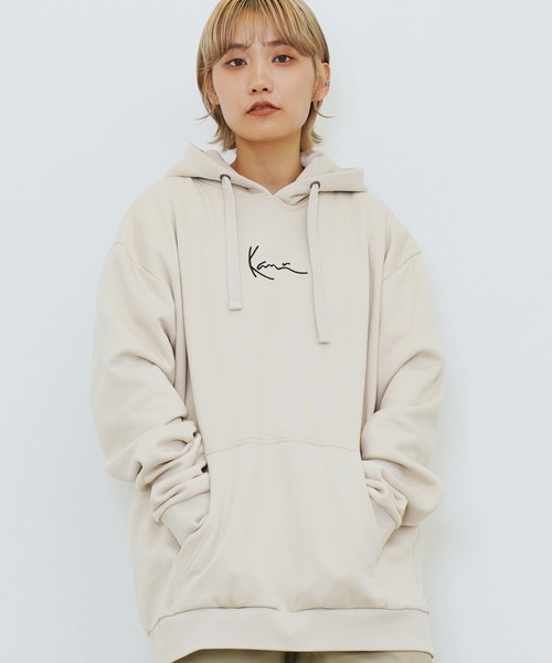 「KARL KANI」 プルオーバーパーカー MEDIUM ベージュ系その他 メンズ_画像2