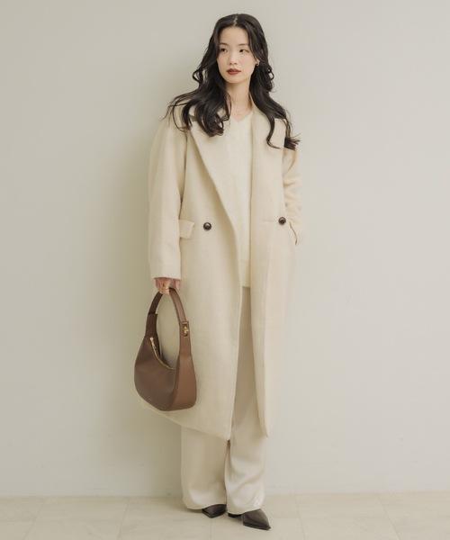 「NEUNA」 スラックス MEDIUM アイボリー レディース_画像2