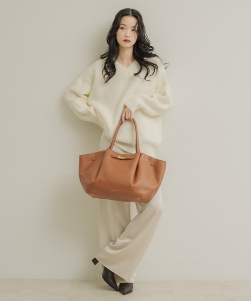 「NEUNA」 スラックス MEDIUM アイボリー レディース_画像4