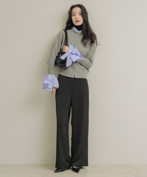 「NEUNA」 スラックス MEDIUM アイボリー レディース_画像6