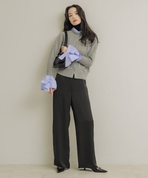 「NEUNA」 スラックス MEDIUM アイボリー レディース_画像7