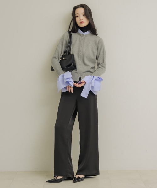 「NEUNA」 スラックス MEDIUM アイボリー レディース_画像8