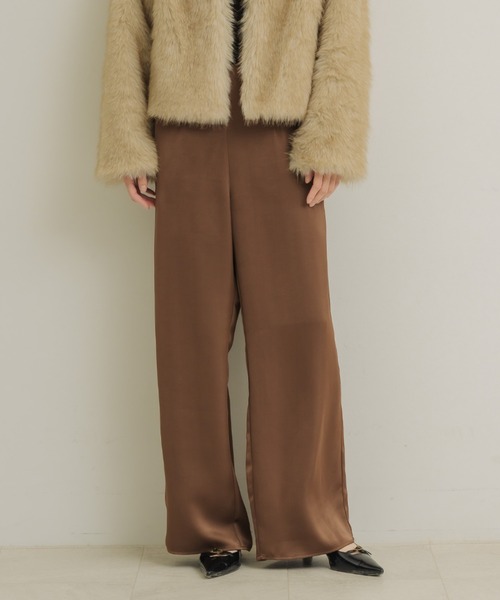 「NEUNA」 スラックス MEDIUM アイボリー レディース_画像9