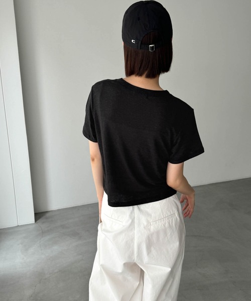 「CANAL JEAN」 「EL mar」半袖Tシャツ ONE SIZE ホワイト レディース_画像6