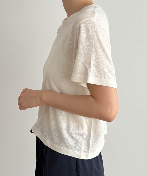「CANAL JEAN」 「EL mar」半袖Tシャツ ONE SIZE ホワイト レディース_画像9