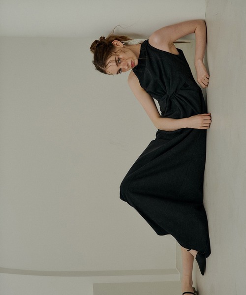 ドレス Knot design ｍelange dressの画像