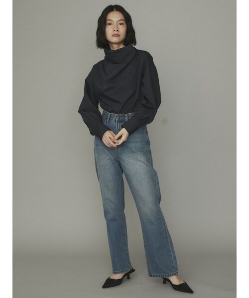 「COTORICA」 長袖ブラウス FREE ネイビー レディース_画像9