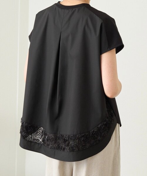 BEARDSLEY（ビアズリー） tシャツ 半袖 裾チュールキリカエプル