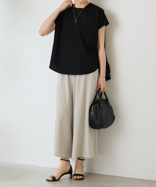 BEARDSLEY（ビアズリー） tシャツ 半袖 裾チュールキリカエプル
