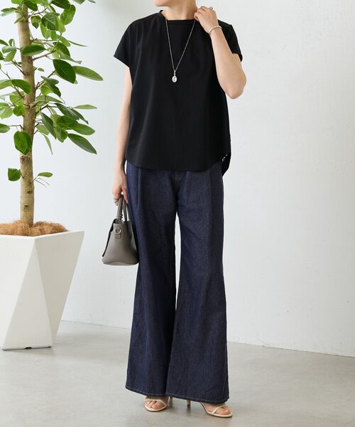 BEARDSLEY（ビアズリー） tシャツ 半袖 裾チュールキリカエプル