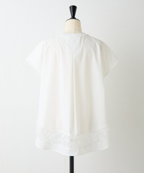 BEARDSLEY（ビアズリー） tシャツ 半袖 裾チュールキリカエプル